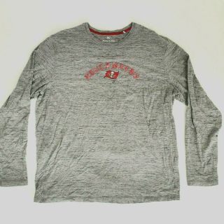 Tommy Bahama Men’s Gray Red Nfl Football Shirt - Xl - Tampa Bay Buccaneers