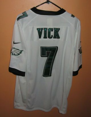 Michael Vick Philadelphia Eagles Nike On Field Jersey White 7 Sewn Embroidered