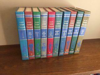 Complete Set Of 10 1962 Colliers Junior Classics Young Folks Shelf Of Books 1 - 10