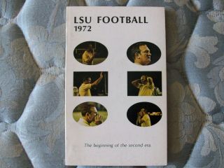 1972 Lsu Tigers Football Media Guide Yearbook Bert Jones Baltimore Colts Sec Ad