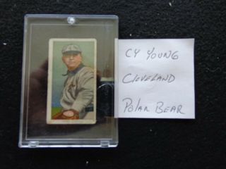 T - 206 1909 - 1911 Cy Young Cleveland Tobacco Card Polar Bear Cy Young