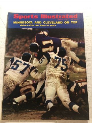 1970 Sports Illustrated Minnesota Vikings Vs Los Angeles Rams Osborn Newsstand