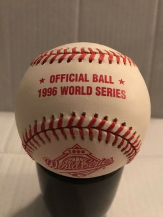 1996 World Series Rawlings Official Ball Baseball - Ny Yankees Atlanta Braves