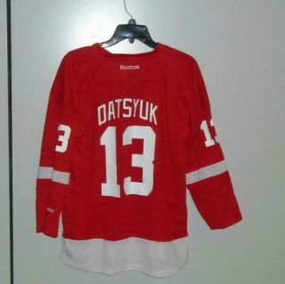 Reebok Pavel Datsyuk Detroit Red Wings Nhl Hockey Jersey Youth Large / Xl
