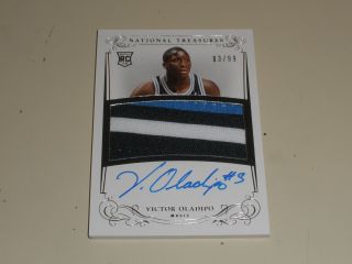 2013 - 14 National Treasures Rpa Autograph Auto Patch 116 Victor Oladipo 83/99 Rc