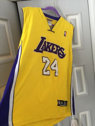LA Los Angeles Lakers Number 24 Kobe Bryant Jersey Reebok NBA Size 48 3