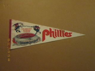 Mlb Philadelphia Phillies Veterans Stadium Phil Phillis Logo Baseball Pennant 2