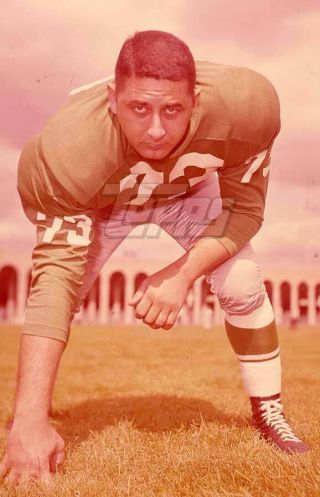 1961 Topps Football Color Negative.  Ed Khayat Eagles