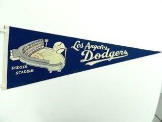Late 1950s / Early 1960s Los Angeles Dodgers Felt Pennant