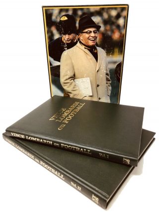 Vince Lombardi On Football Vol.  I & Vol.  Ii In Slipcase,  First Edition