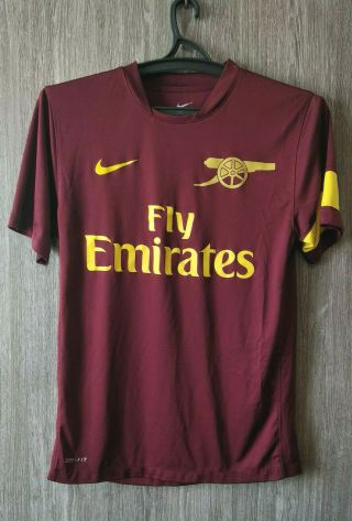 Nike Arsenal Fc Gunners Football Shirt Soccer Jersey Training Top Mens Size S