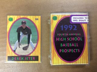1992 Little Sun Baseball Complete Set With Derek Jeter