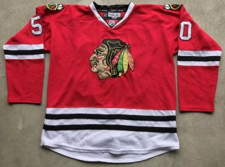 Reebok Chicago Blackhawks Corey Crawford Authentic Hockey Jersey Size 56 2xl Nhl