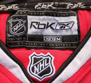 Reebok Chicago Blackhawks Corey Crawford Authentic Hockey Jersey Size 56 2XL NHL 3
