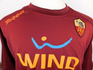 As Roma 2011 - 12 Home Football Jersey Camiseta Soccer Shirt Kappa Embroidered 2xl