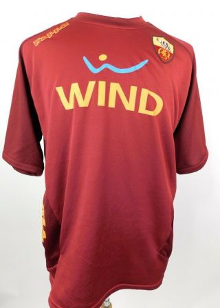 AS ROMA 2011 - 12 HOME Football Jersey Camiseta Soccer Shirt Kappa Embroidered 2XL 2