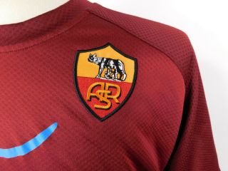 AS ROMA 2011 - 12 HOME Football Jersey Camiseta Soccer Shirt Kappa Embroidered 2XL 3