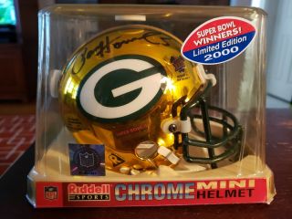 Green Bay Packers Paul Hornung Signed Nfl Mini Helmet Signatured Riddell