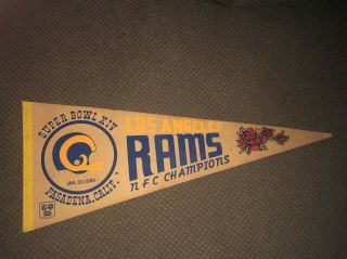 Los Angeles Rams 1980 Bowl Pennant
