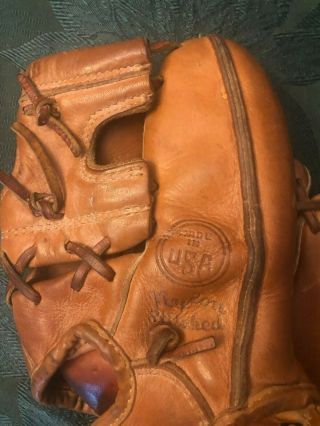Al Kaline Wilson A2945 glove,  Detroit Tigers,  Made in USA,  1960 ' s 3
