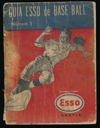1947 Cuban Baseball Guide - Guia Esso De Base Ball
