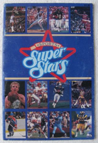 1986 Sports Stars Booklet - Michael Jordan,  Wayne Gretzky,  Larry Bird,  Etc