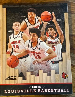 2019 2020 Louisville Cardinals Basketball Media Guide Hardcover Acc 216 Pages