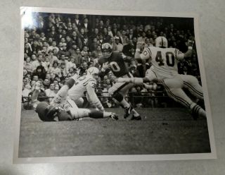1968 Nfl Football Giants Vs Colts Action Running Up Middle Wire Press Photo