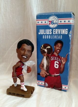 Philadelphia 76ers Sixers Game Collectibles Dr J Julius Erving Bobblehead