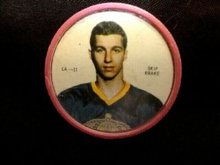 1968 - 69 Shirriff Hockey Coin Sp La - 11 Skip Krake La Kings