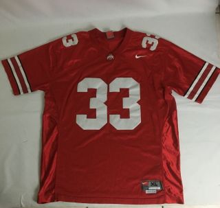 Nike Ohio State Buckeyes James Laurinaitis Red 33 Large Mens Football Jersey Xl