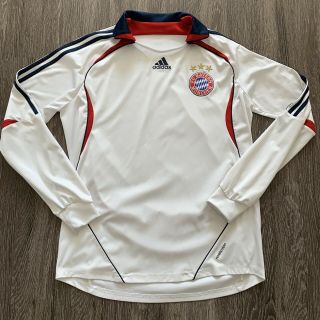 Mens Adidas Bayern Munich Long Sleeve White Jersey,  Size Xl,