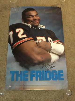 Chicago Bears William Perry The Fridge Poster 23x35 Nfl