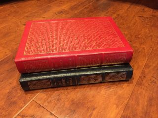 Set Of 2 Easton Press Books The Iliad Of Homer And The Odyssey Leather Bound