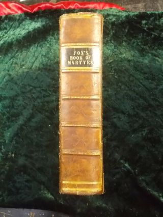 JOHN FOXE BOOK OF MARTYRS 1846 ILLUSTRATED LEATHER JOHN KENNEDY NOTES 2