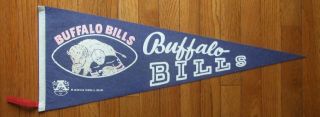 Vintage Afl Early 1960s Buffalo Bills Pennant - Old Style Logo