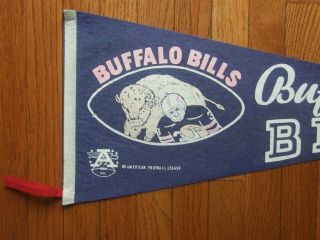 VINTAGE AFL Early 1960s Buffalo Bills Pennant - Old Style Logo 3