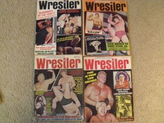 8 Vintage early 70 ' s Wrestling Magazines W/Female,  Women Girl lady Wrestlers 3