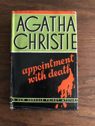 Agatha Christie Appointment With Death Hercule Poirot Mystery 1938 Hc Dj