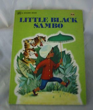The Story Of Little Black Sambo Bannerman Golden Book Oversize 1st Printing