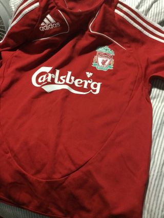 Liverpool Carlsberg Long Sleeve Shirt Jersey Adult Size S