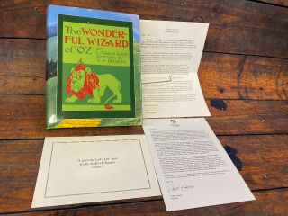 The Wonderful Wizard Of Oz By L.  Frank Baum Hardcover Signed Numbered Edition