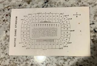 Vintage Notre Dame vs Pittsburgh Nov.  9,  1963 Ticket Stub Football 2