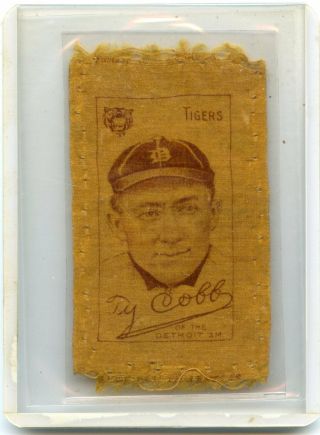 1911 S - 74 Silks (no) Ty Cobb " Silk " Baseball Card,  Detroit Tigers,  Hof