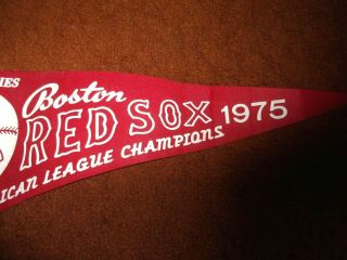 MLB Boston Red Sox 1975 American League Champions World Series Baseball Pennant 3