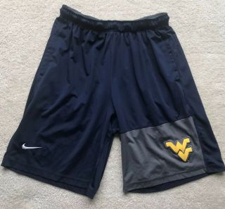West Virginia Mountaineers Wvu Nike Dri - Fit Shorts Men’s Size M