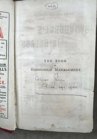 MRS BEETON 1899 EDITION - The Book Of Household Management - Period Ads 3