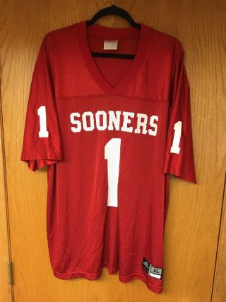 University Of Oklahoma Sooners Football Jersey 1 Size Adult Xl