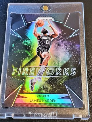 2019 - 20 Prizm Prizm Fireworks Black James Harden 1/1 masterpiece 3