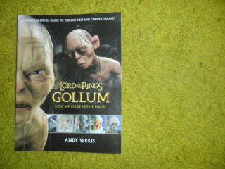 Lord Of The Rings Gollum 2003 Autographed Book Signed By Andy Serkis
